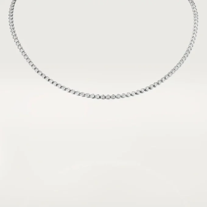 Collar C de Cartier – Oro blanco, diamantes – Cartier