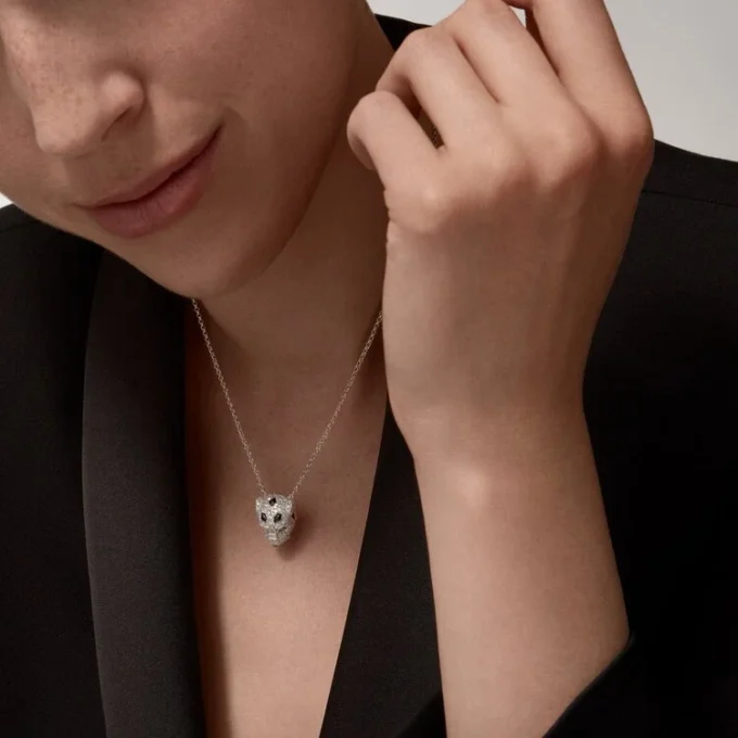 Colgante Panthere De Cartier, con pavé