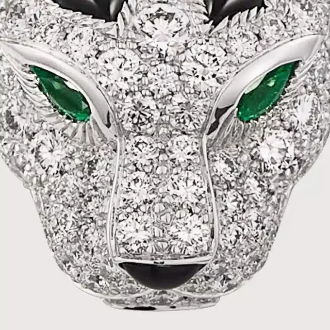 Colgante Panthere De Cartier, con pavé