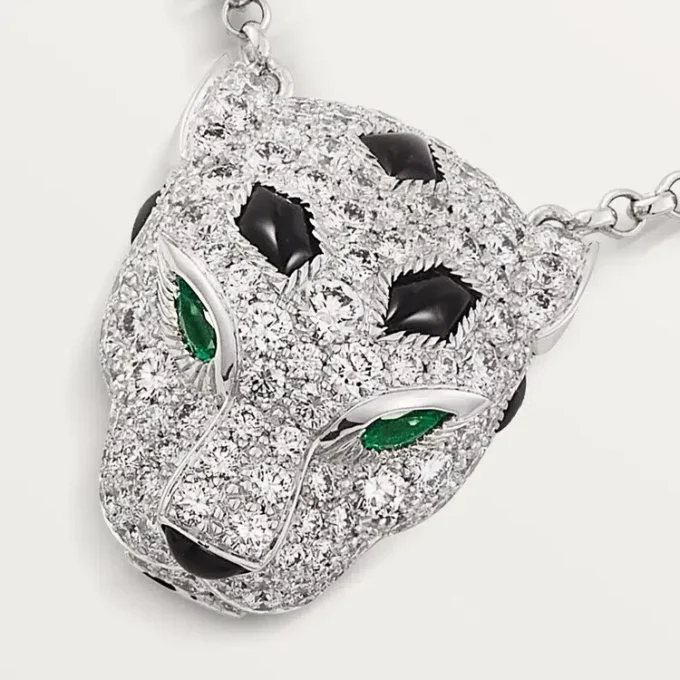 Colgante Panthere De Cartier, con pavé