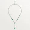 Collar En Equilibre, esmeralda, pavé