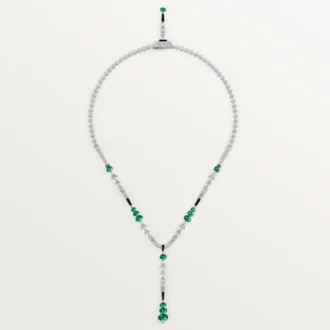 Collar En Equilibre, esmeralda, pavé