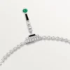 Collar En Equilibre, esmeralda, pavé