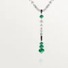 Collar En Equilibre, esmeralda, pavé