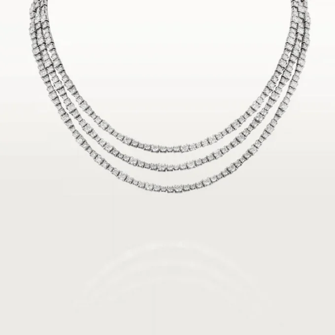 Collar Essential Lines – Oro blanco, diamantes – Cartier