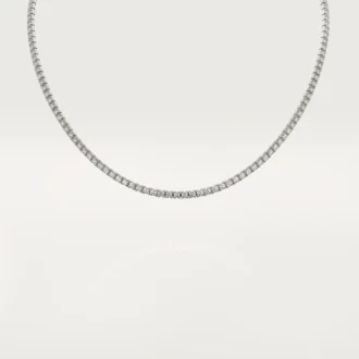 Collar Essential Lines – Oro blanco, diamantes – Cartier