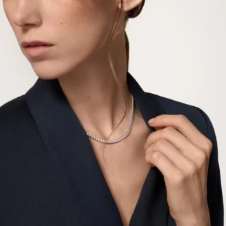 Collar Essential Lines – Oro blanco, diamantes – Cartier