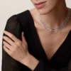 Collar Essential Lines – Oro blanco, diamantes – Cartier