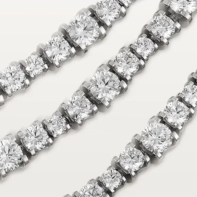 Collar Essential Lines – Oro blanco, diamantes – Cartier