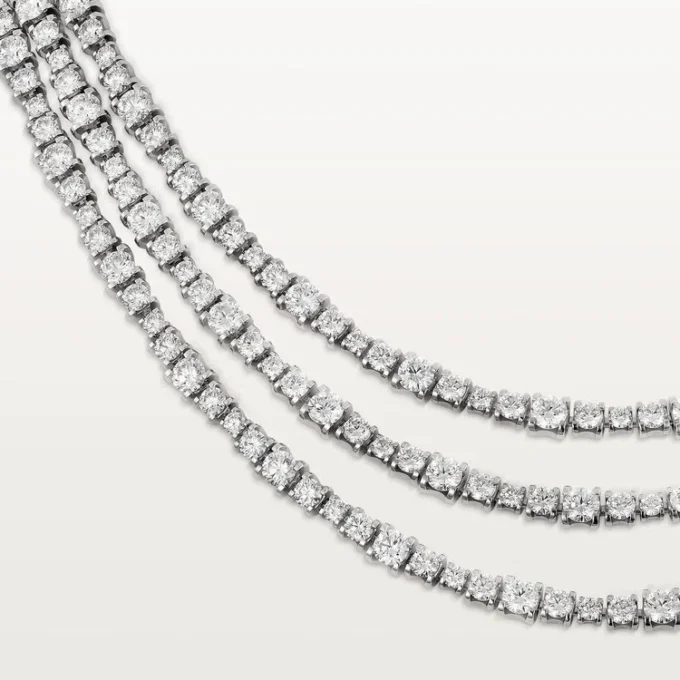 Collar Essential Lines – Oro blanco, diamantes – Cartier