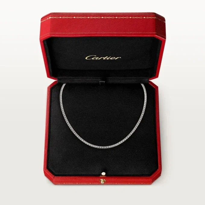 Collar Essential Lines – Oro blanco, diamantes – Cartier