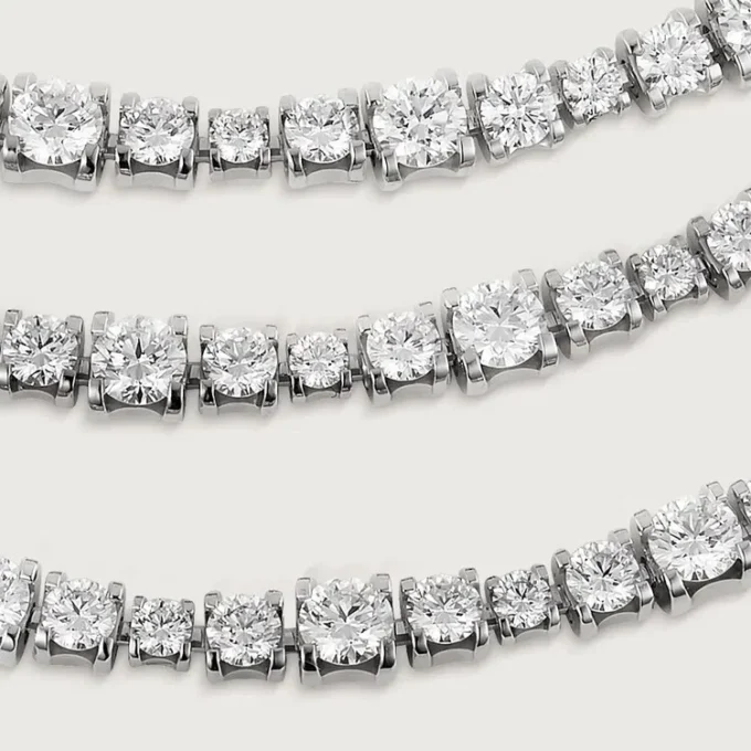 Collar Essential Lines – Oro blanco, diamantes – Cartier