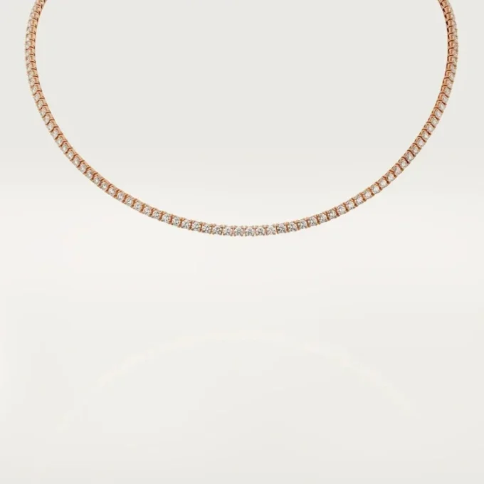 Collar Essential Lines – Oro rosa, diamantes – Cartier