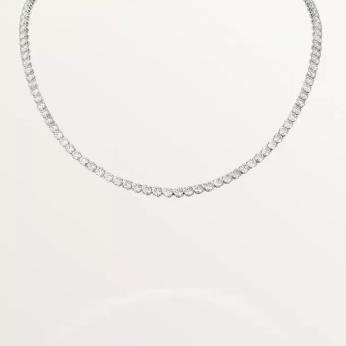Collar Essential Lines – Platino, diamantes – Cartier
