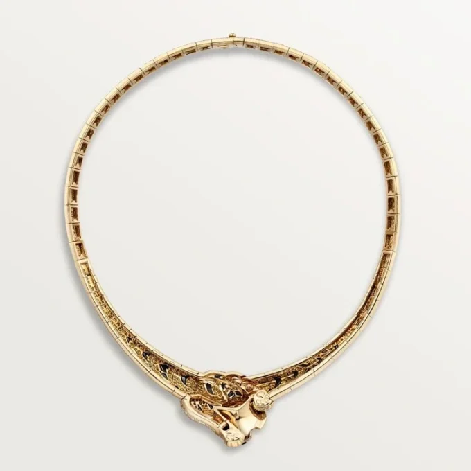 Collar Faune Et Flore De Cartier, diamantes amarillos, naranjas y marrones, pavé