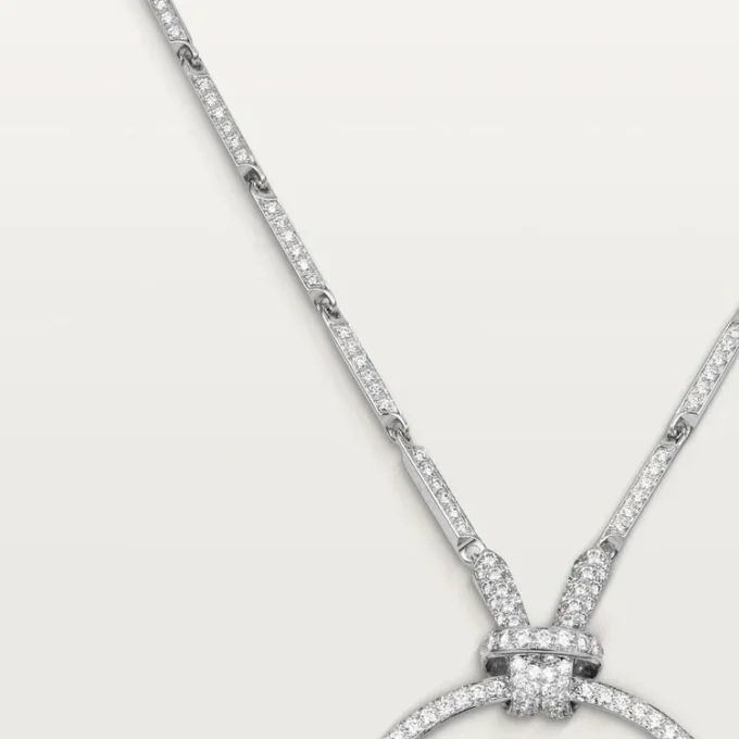 Collar Faune Et Flore De Cartier, gotas de esmeralda, pavé