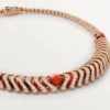 Collar Geometrie & Contrastes, coral, pavé
