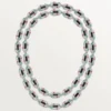 Collar Geometrie & Contrastes, crisoprasa, multiuso, pavé