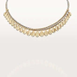 Collar Grain De Café, diamantes