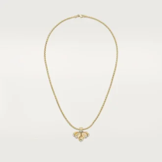 Collar Grain De Café, diamantes