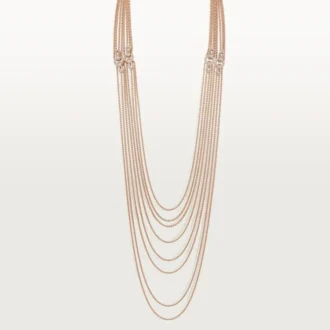 Collar largo Agrafe, semipavé