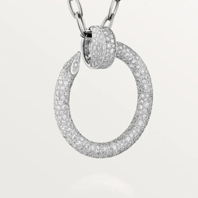 Collar largo Juste Un Clou, multiuso, modelo extragrande, pavé