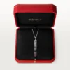 Collar largo Panthere de Cartier, rubí, multiuso, modelo grande, pavé