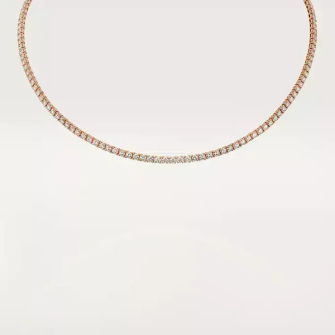 Collar Lignes Essentielles, diamantes de talla brillante