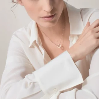 Collar Love, 2 diamantes – Oro rosa, Diamantes – Cartier
