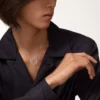 Collar Love, 3 diamantes – Oro blanco, Diamantes – Cartier