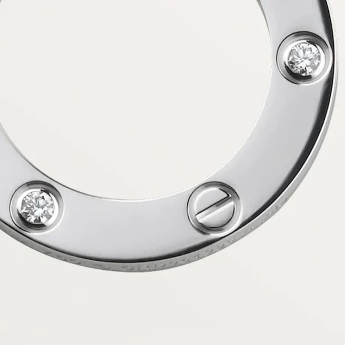 Collar Love, 3 diamantes – Oro blanco, Diamantes – Cartier
