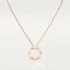 Collar Love, 3 diamantes – Oro rosa, Diamantes – Cartier