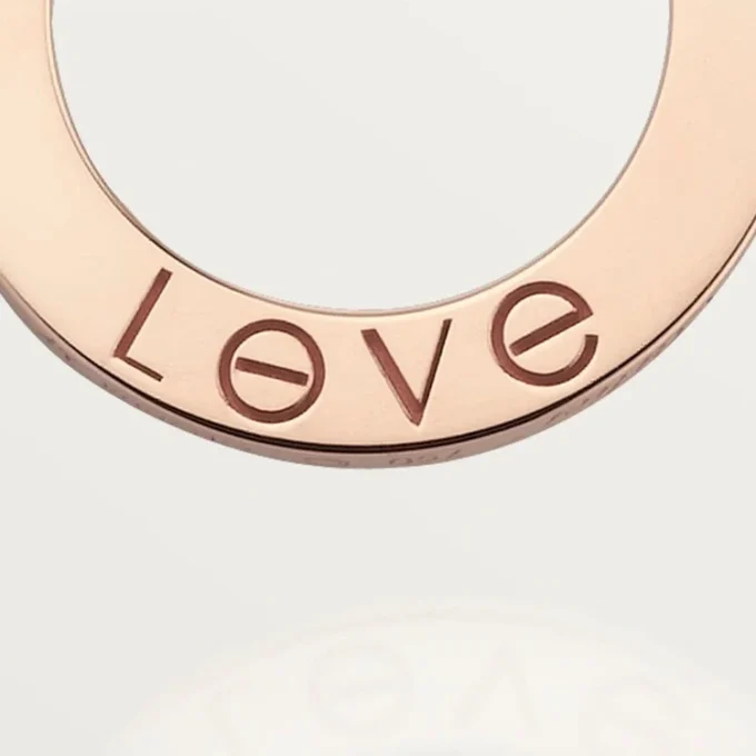 Collar Love, 3 diamantes – Oro rosa, Diamantes – Cartier