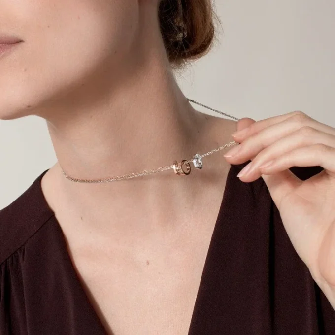 Collar Love, 6 diamantes – Oro rosa, oro blanco, diamantes – Cartier