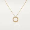 Collar Love, con pavé de diamantes – Oro amarillo, diamantes – Cartier