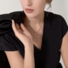 Collar Love, con pavé de diamantes – Oro amarillo, diamantes – Cartier