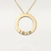 Collar Love, con pavé de diamantes – Oro amarillo, diamantes – Cartier