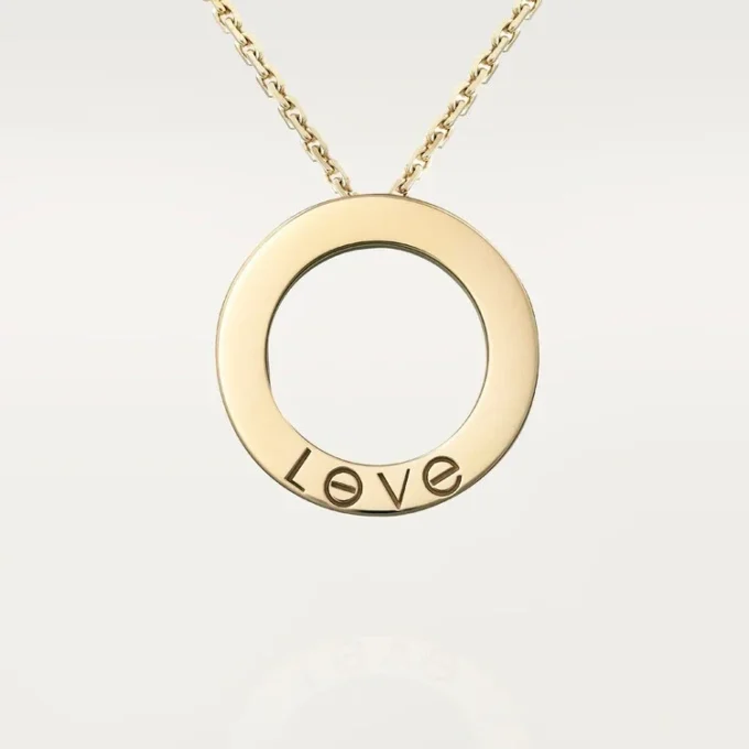 Collar Love, con pavé de diamantes – Oro amarillo, diamantes – Cartier