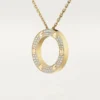 Collar Love, con pavé de diamantes – Oro amarillo, diamantes – Cartier