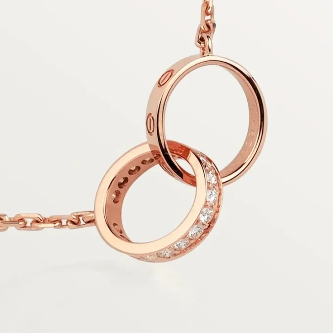 Collar Love, diamantes – Oro rosa, diamantes – Cartier