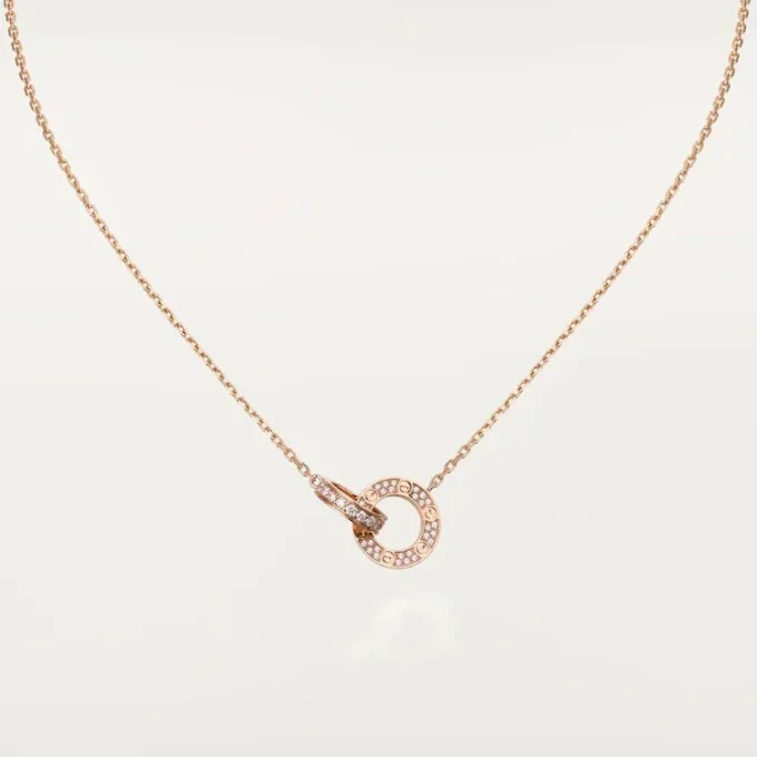 Collar Love – Oro rosa, diamantes – Cartier