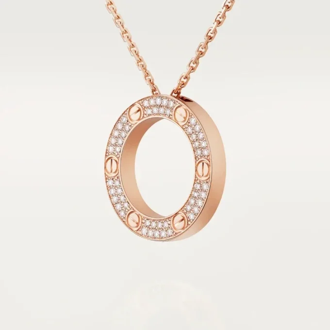 Collar Love – Oro rosa, diamantes – Cartier