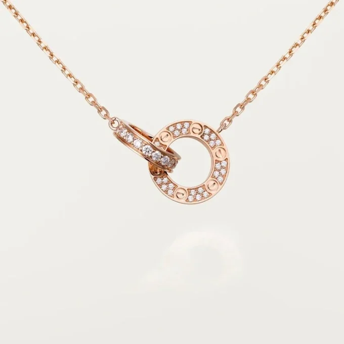 Collar Love – Oro rosa, diamantes – Cartier