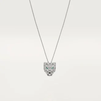 Collar Panthere de Cartier – Oro blanco, esmeraldas, diamantes, ónix – Cartier