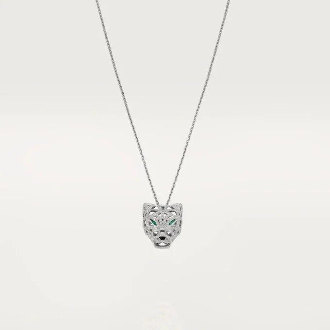 Collar Panthere de Cartier – Oro blanco, esmeraldas, diamantes, ónix – Cartier