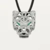 Collar Panthere de Cartier – Oro blanco, esmeraldas, diamantes, ónix – Cartier