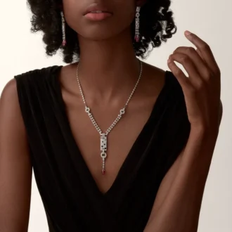 Collar Panthere de Cartier, rubelita, pavé