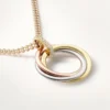 Collar Trinity con cadena de diamantes en oro tricolor | Cartier EE. UU.