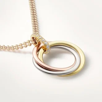 Collar Trinity con cadena de diamantes en oro tricolor | Cartier EE. UU.
