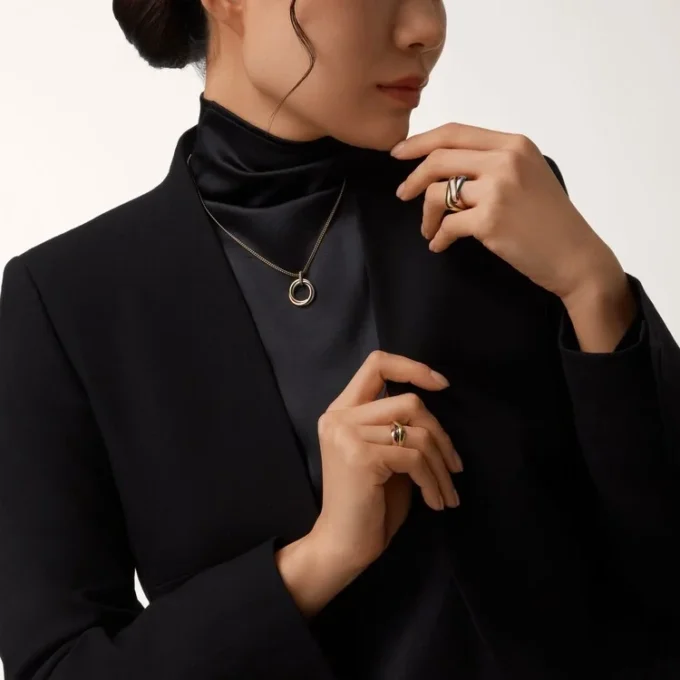Collar Trinity con cadena de diamantes en oro tricolor | Cartier EE. UU.